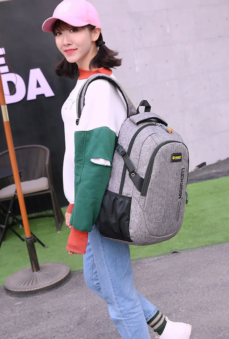 Casual Men USB Charging Backpacks Male Travel women Teenagers Unisex Student School Bags Simple Notebook Laptop Backpack SS7350 (25)