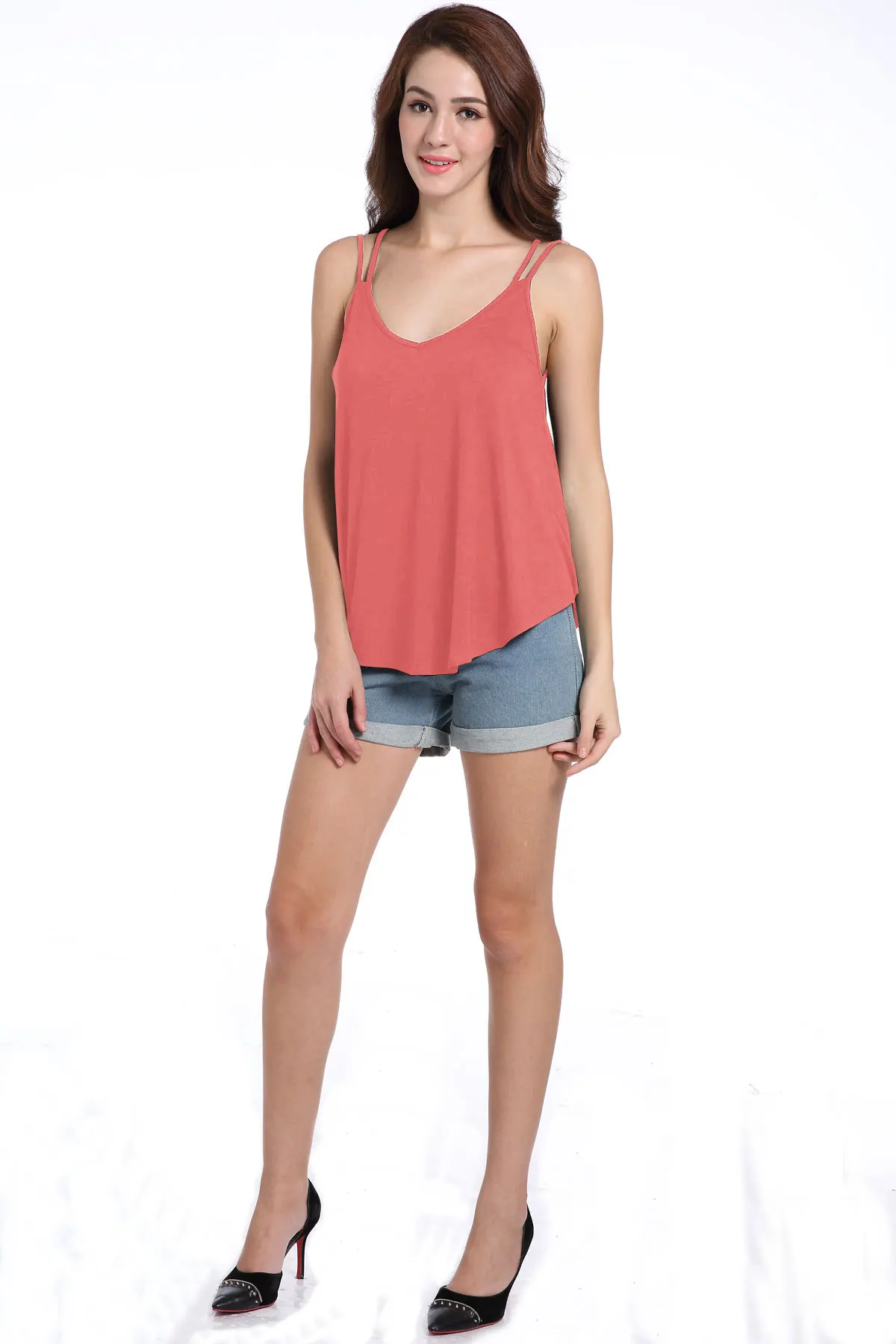 women strapless vest tops t shirt 064a (1)