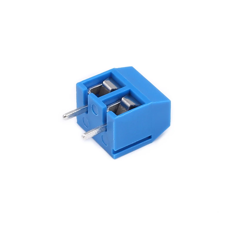 

20PCS KF301-2P blue binding post 5mm pitch terminal block 300V15A can be spliced