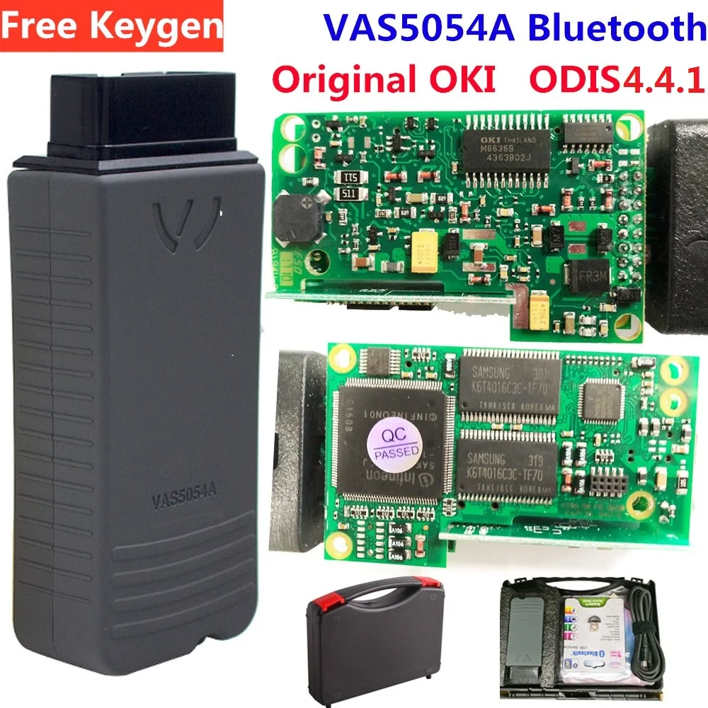 

Original OKI VAS 5054A ODIS V5.13 Keygen Bluetooth VAS 6154 WIFI VAS5054A V4.4.1 Full Chip VAS5054 UDS Best Diagnostic Tool