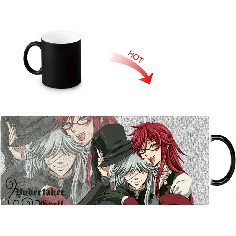 

Custom Photo Magic Mug Heat Color Changing Morph Mug 350ML Grell Sutcliff Coffee Cup Beer Milk Mug Personalized Gift