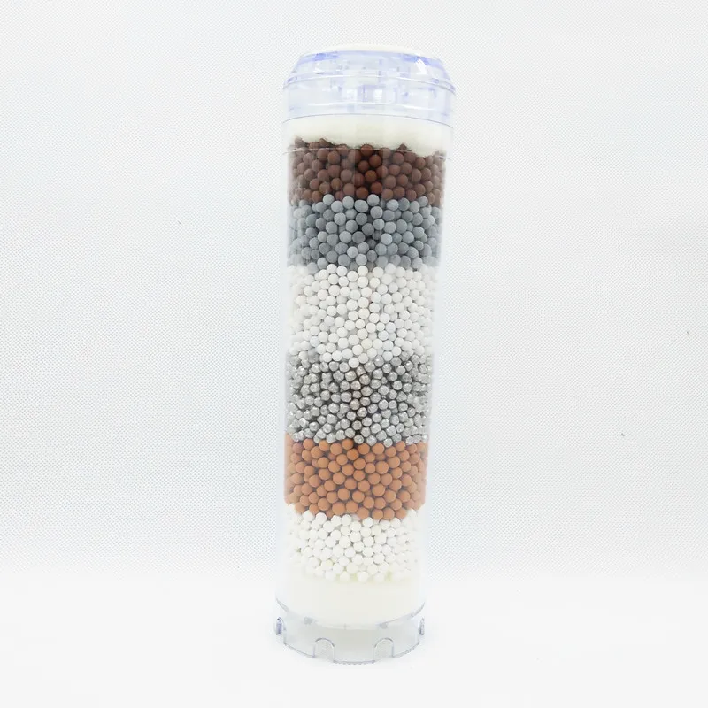 

6 IN 1 Refillable Mineral ORP Filter Cartridge Alkaline water Inserts 10" Water Filter Housing For RO system & Household