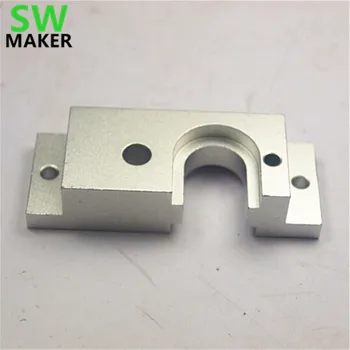 

SWMAKER aluminum alloy V6 hot end mount plate for DIY BullDog Extruder silver black color