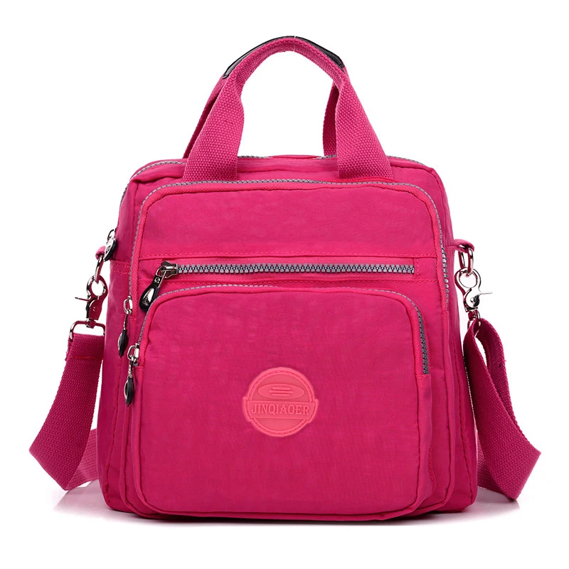 

JINQIAOER Women Bag Waterproof Nylon Shoulder Messenger Bags Portable Female Backpack Multifunctional Handbag Women Backpacks
