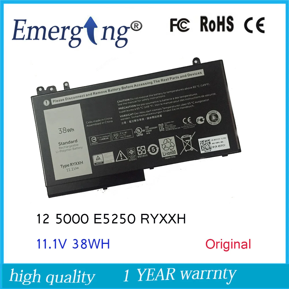 11,1 V 38WH ноутбук Батарея для Dell Latitude 12 RYXXH 5000 3160 E5250 E5450 E5550 5 tfcy 09P4D2