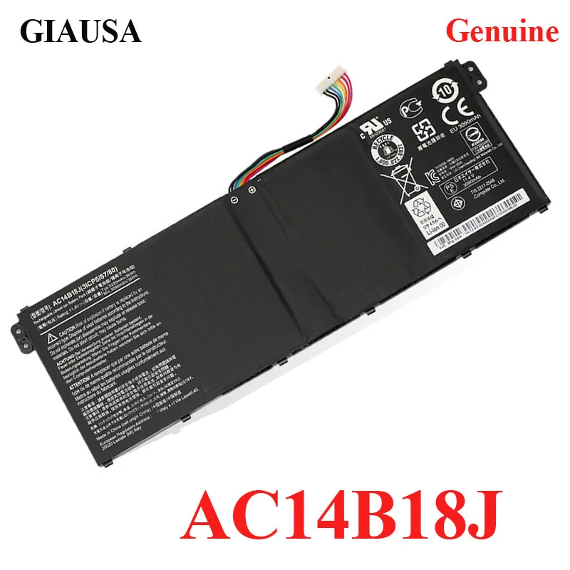 Giausa натуральная AC14B18J Батарея для acer Aspire E3-111 V3-111 V3-111P V5-122