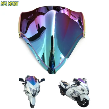

Airflow Adjustable Double Bubble Windshield/Windscreen For Suzuki Hayabusa GSXR1300 2008-2016 08-16 Magic-Light iridium Color
