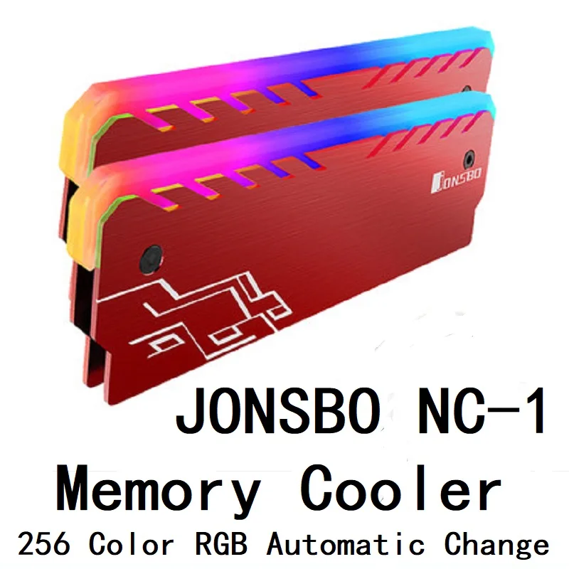 2 шт. памяти охлаждения жилет радиатор оболочки RGB светодиодный 256 автоматический