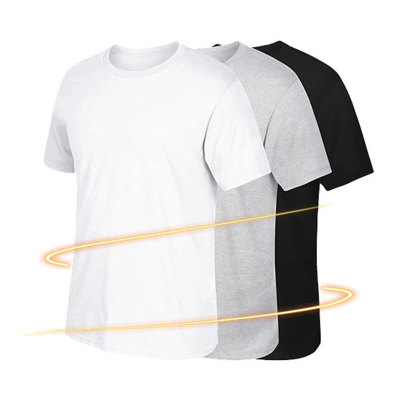 

Men Boy Blank T-Shirt Short Sleeve Gym Running T-shirts Solid Cotton Homme Tee Shirt Tops 4XL Summer Men Clothings Plus Size