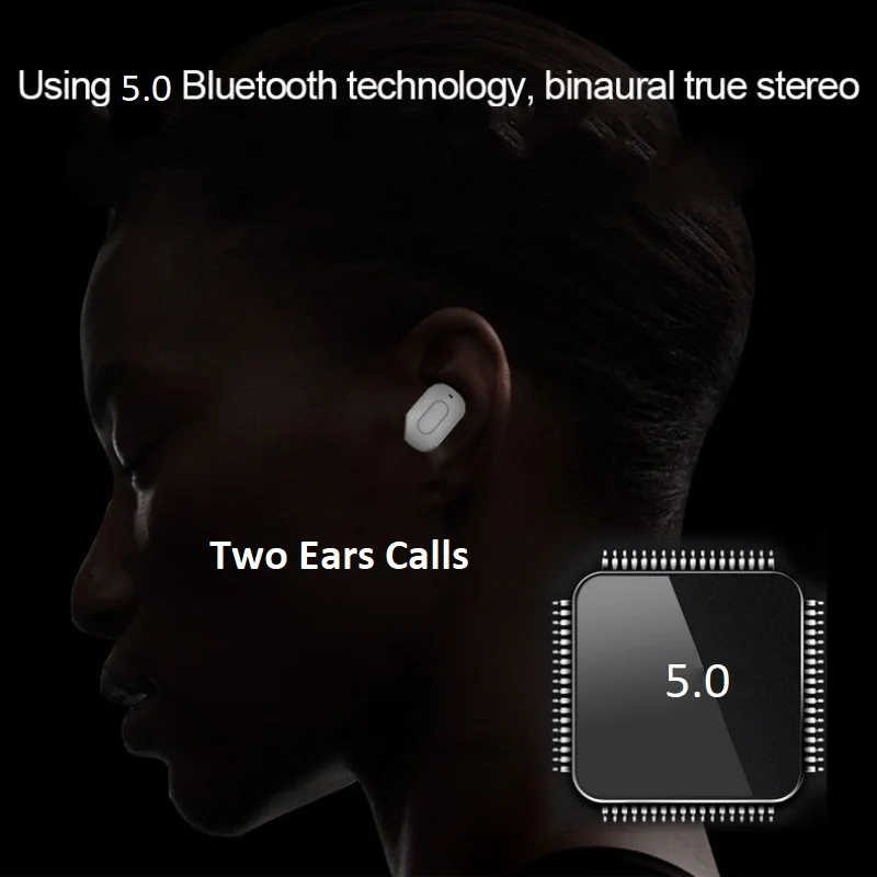 Настоящие беспроводные наушники Bluetooth 5,0 наушники TWS наушники шумоподавление громкой связи гарнитура для телефонов Apple iPhone samsung