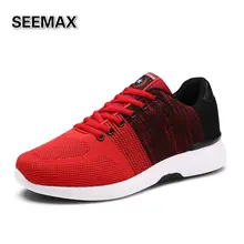 2016 Air Mesh Running Shoes For Men Sports Sneakers Breathable Run Man Shoes High Quality Contrast Color Red Grey Blue Black