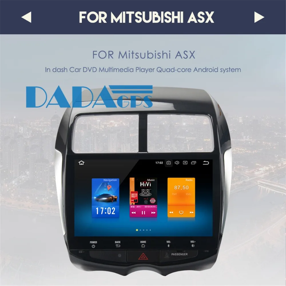 Top 10.2 inch Android 8.0 7.1 Car Radio GPS for MITSUBISHI ASX RVR Outlander Sport 2010 2011 2012 2013 2014 no DVD Player Multimedia 1
