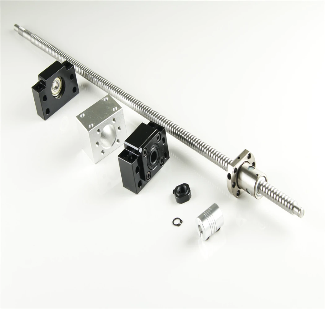 

SFU1204-250MM~1500MM End Machine + 1 Set BK10/BF10 + Coupling + 1 Ballnut Housing US