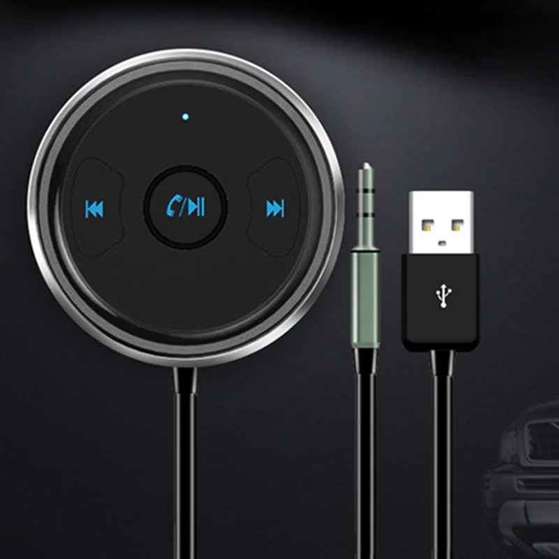 NBEI беспроводной Bluetooth приемник V4.1 автомобильный Handfree 3,5 мм разъем авто AUX аудио адаптер с микрофоном для динамика Blutooth стерео музыка