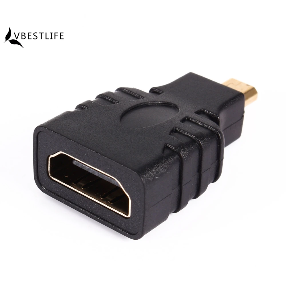 VBESTLIFE Micro HDMI Мужской к HDMI Женский адаптер Позолоченный разъем адаптер конвертер HD 1080P для HD tv BOX камеры телефоны