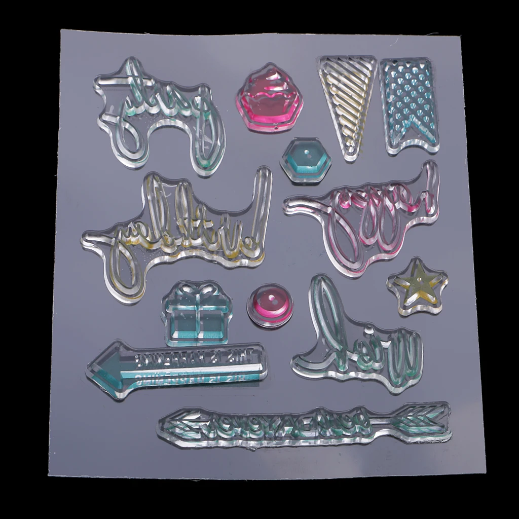 Ice Cream Silicone Clear Rubber Stamp Seal for Scrapbook, Diary, Photo Album, Christmas Xmas Card Making, DIY Craft