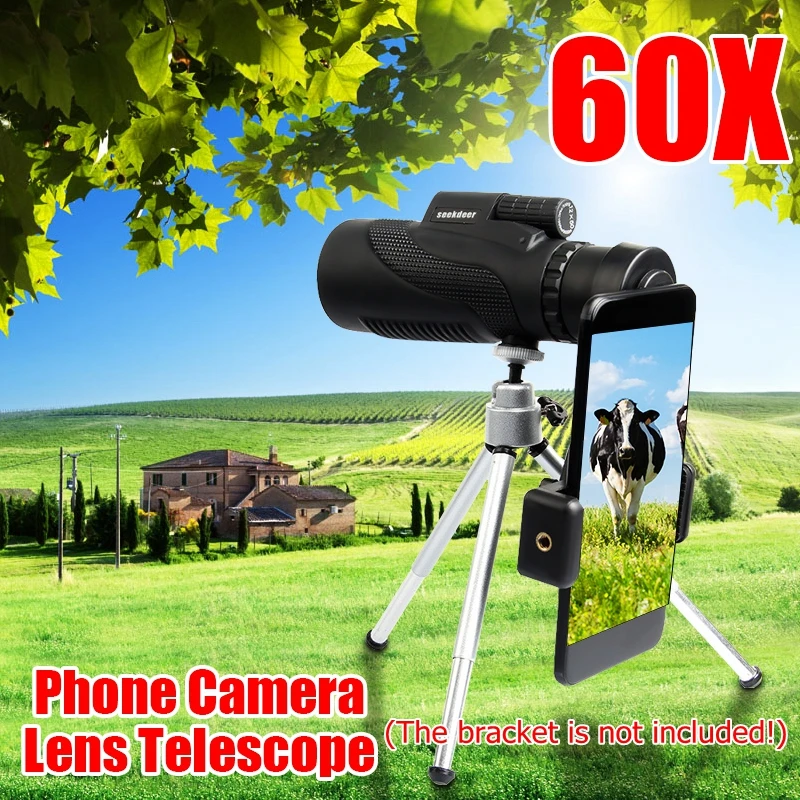 

40x60 Monocular Powerful Binoculars High Quality Zoom Great Handheld Telescope lll night vision Military HD Professional Hunting