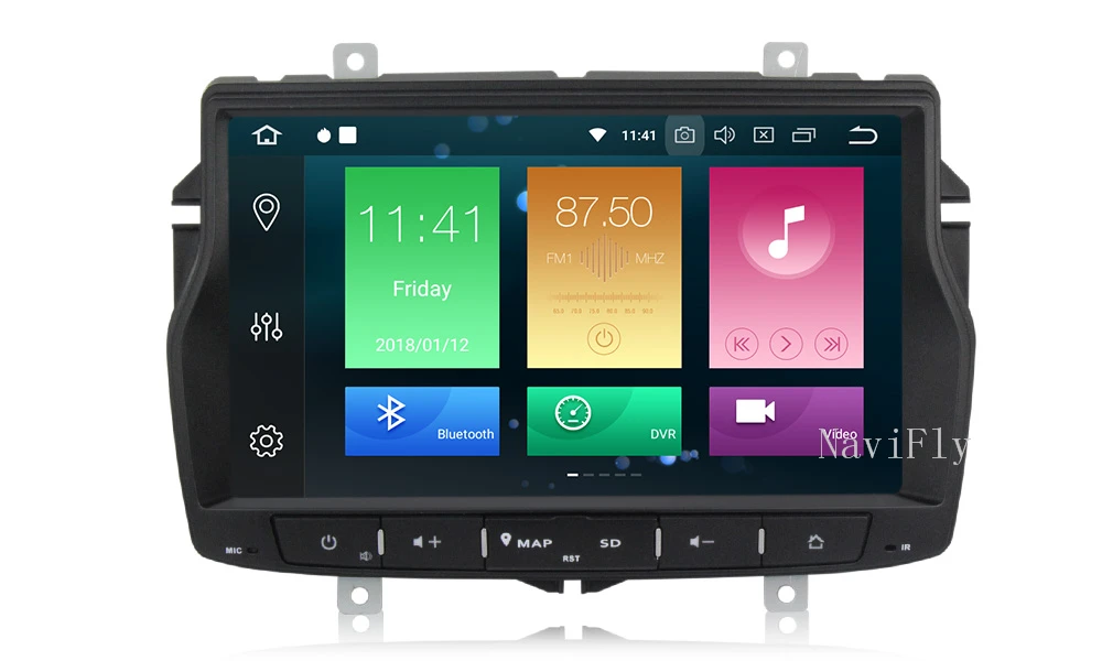 Sale NaviFly 4GB+32GB Android 8.0 car radio multimedia player for Lada Vesta car gps navigation head unit stereo system 13