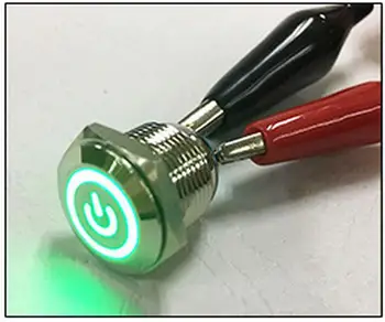 

19mm 5A 250V 5PIN self-locking metal waterproof IP65 Key switch / push button switch with power light installation hole:19mm