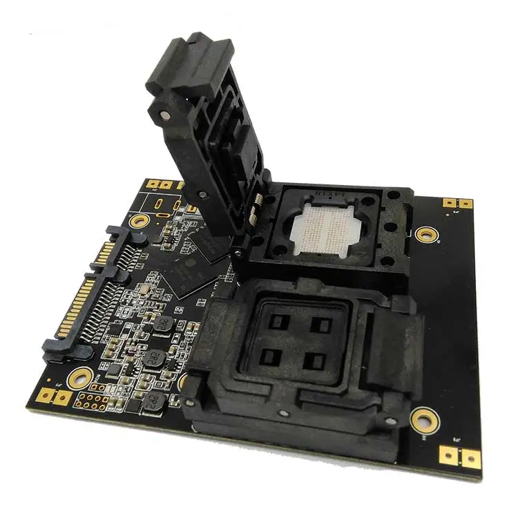  BGA316 clamshell testvorrichtung pitch 08mm mit SM2258H hauptsteuerung für test SSD chips und offen