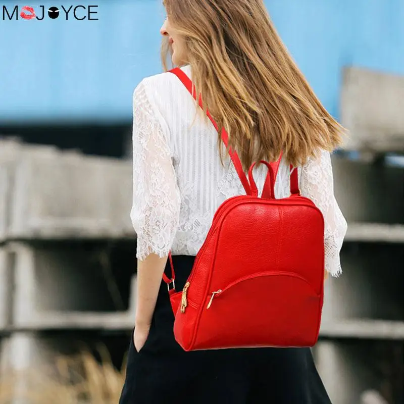 Высокое качество из искусственной кожи Для женщин рюкзак mochila большой Ёмкость