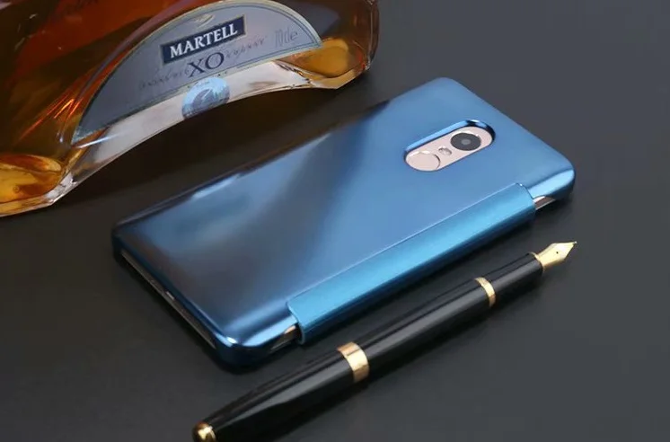 Case On For Xiaomi Redmi 4x 5 5plus Luxury Plating Mirror Flip Case For Redmi Note 5 Pro 5a 4x 3 Full Cover Shockproof Case  (4)