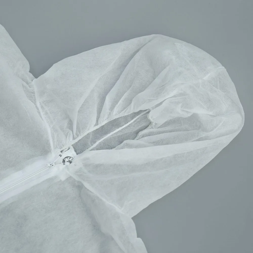 L XL XXL Размер Одноразовый комбинезон защитная одежда Пылезащитная одежда изоляционная одежда Рабочий костюм цельный нетканый материал