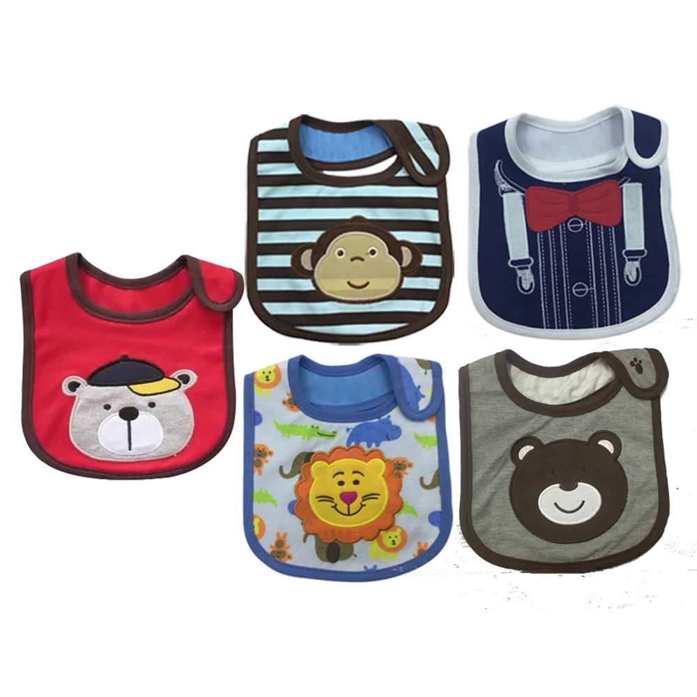 5 шт. детские нагрудники с вышивкой|baby boy bibs bandana|boys bibsbandana babero |