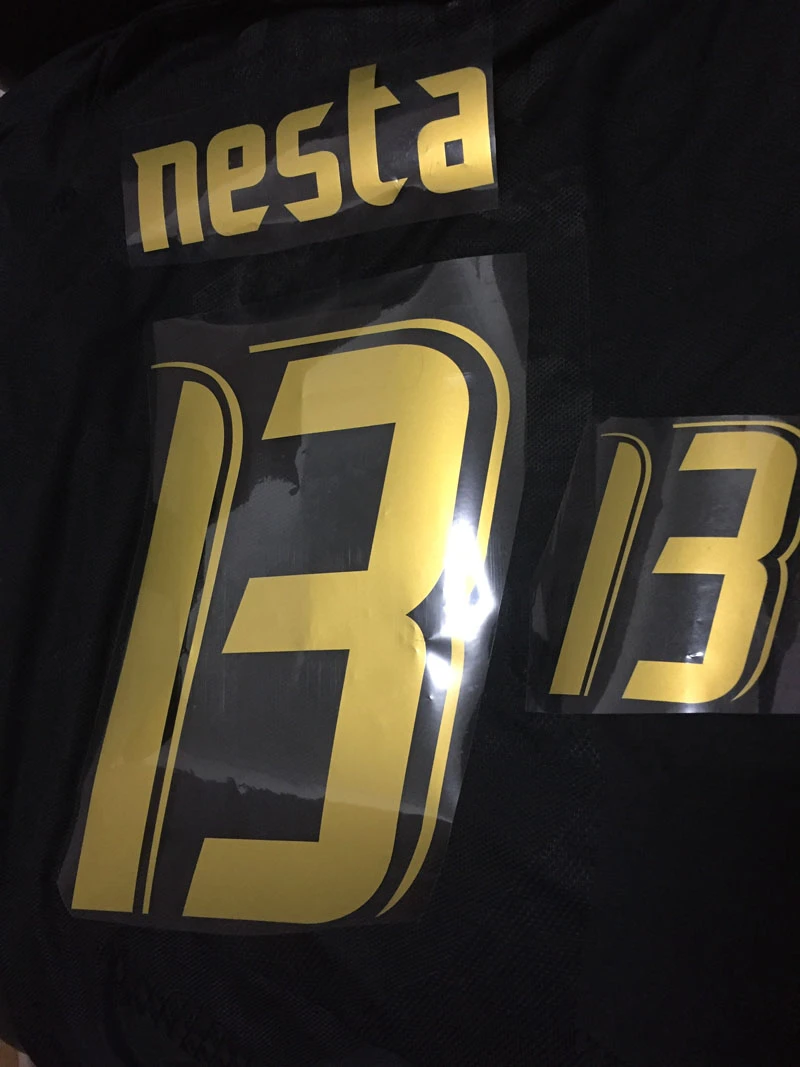 Football Shirt Custom Made Printing Nameset Numbers Logos Letters Emblems Football Shirt Custom Made Printing Nameset Numbers Logos Letters Emblems