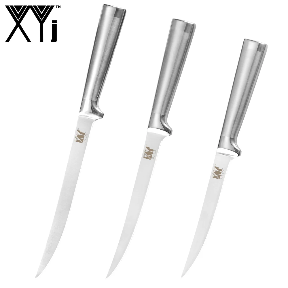 

XYj Fillet Knife Set Stainless Steel Fish Deboning Knife High Carbon Flexible Fish Fillet Professional Kitchen Cooking Accessory