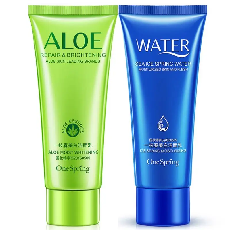 

Aloe/Sea Ice Facial Cleanser Moisturizing Brightening Whitening Oil Control Repair Face Cleanser Skin Care