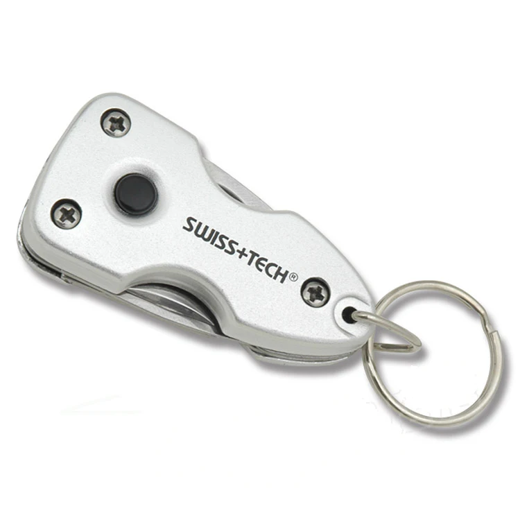 Swiss Tech 7 in 1 EDC Key Ring Outdoor Pocket Multi-Tools Survival Opener Flat-Blade Knife Keychain LED Flashlight Camping Gear Swiss Tech 7 in 1 EDC Key Ring Outdoor Pocket Multi-Tools Survival Opener Flat-Blade Knife Keychain LED Flashlight Camping Gear