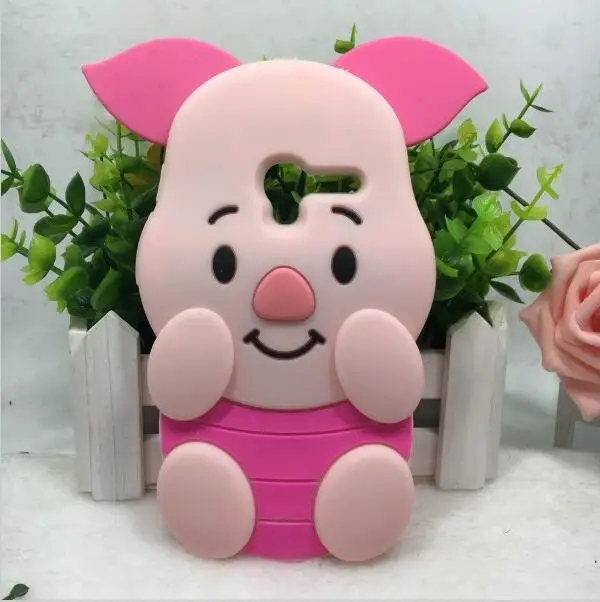 Soft Silicone 3D Cover For Alcatel Pop 3 5025 5.5inch Pink Pig Case for One Touch POP C9 C7 C5 | Мобильные телефоны и