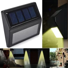Светодиодный светильник на солнечной батарее, наружная садовая лампа, украшение, PIR датчик движения, Ночной Настенный фонарь безопасности, водонепроницаемый#20
