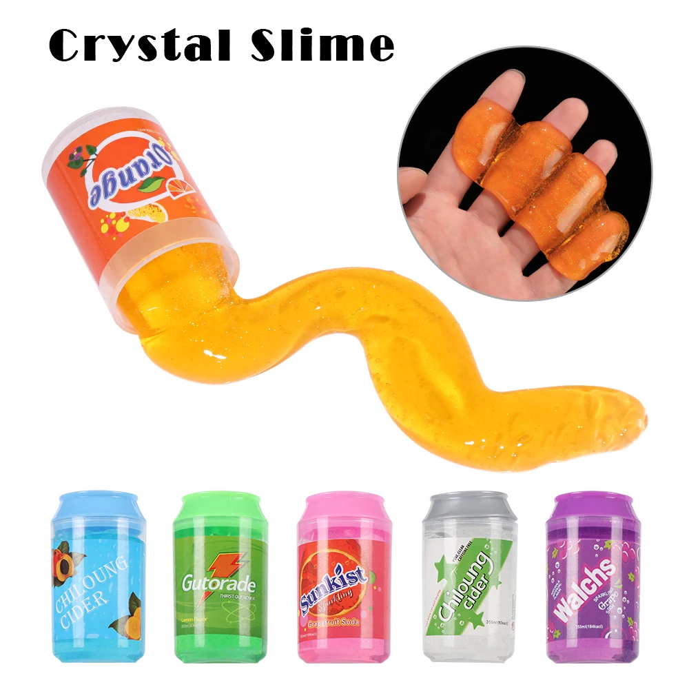 Cans Flash powder Clear Scented Stress Relief Toy Sludge Toys Clay Toy