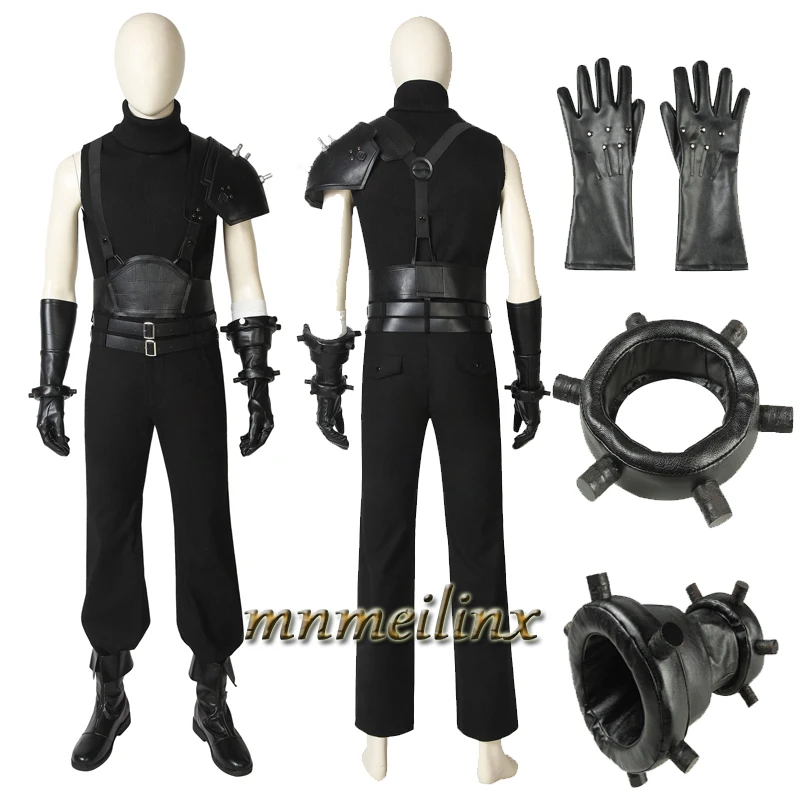 

HOT Cakes Final Fantasy VII Remake PS4 Game Cosplay Costume and Boots FFVII Cloud Strife Uniform Halloween Outfit Custom Made