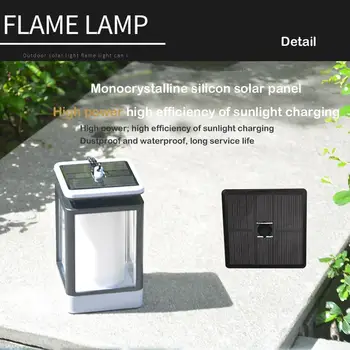 

LED Solar Flame Light Outdoor Chandelier Decorative Light Solar Waterproof IP65 Light Garden Terrace Garden Light