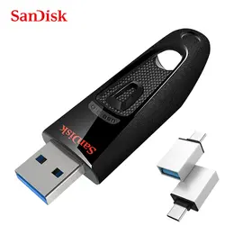 SanDisk 3,0 USB флешка флешки флэшки 16 ГБ 32 ГБ 64 ГБ 128 ГБ флешки Flashdisk USB ключ U диск для ПК телефон