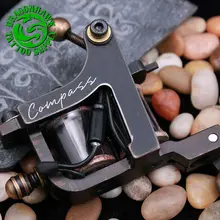 New Arrive Compass Tattoo Machine Liner & Shader Steel Frame Copper Coils Tattoo Gun