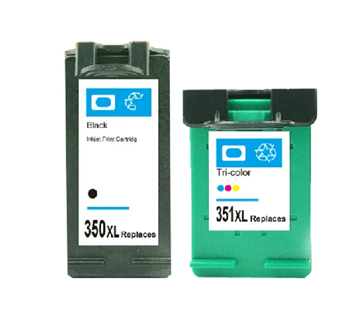 hisaint Free shipping for HP 350 black , for HP 351 color ink cartridges for HP DJ D4260/C4280