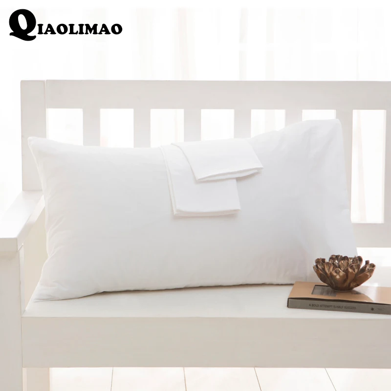 

High Quality 100% Cotton Pillow Case 1/2Pcs Rectangular Sleeping Bed Pillow Cover Solid Color Pillowcase 40x60cm 50x75cm 50x90cm