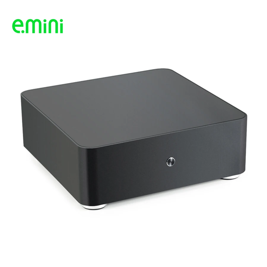 E.MINI H65S Mini ITX корпус компьютера алюминиевый для настольного ПК с двумя USB2.0 офиса