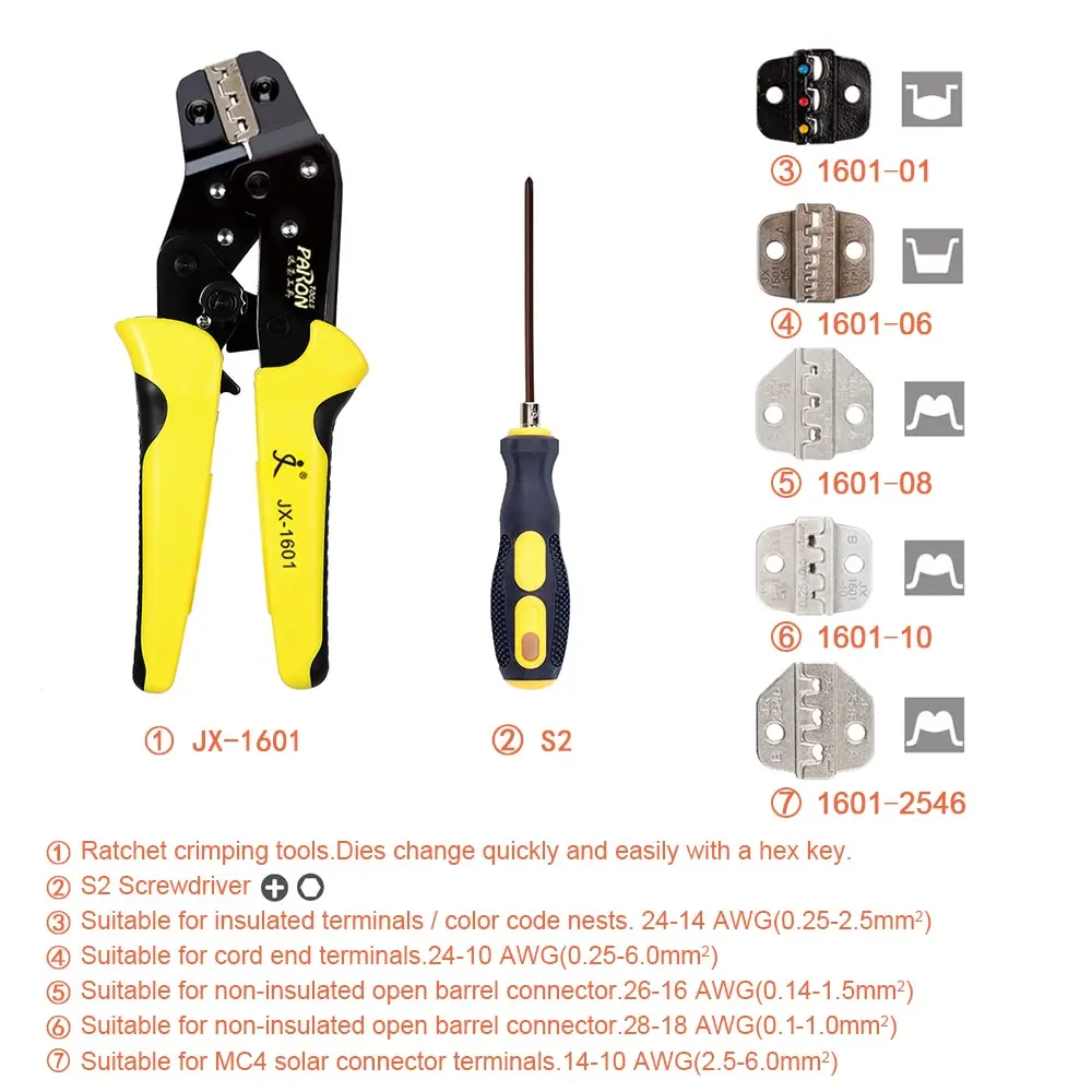 Профессиональный Мультитул, Обжимные щипцы для обжима проводов, инструмент для обжима, концевые клеммы, комплект