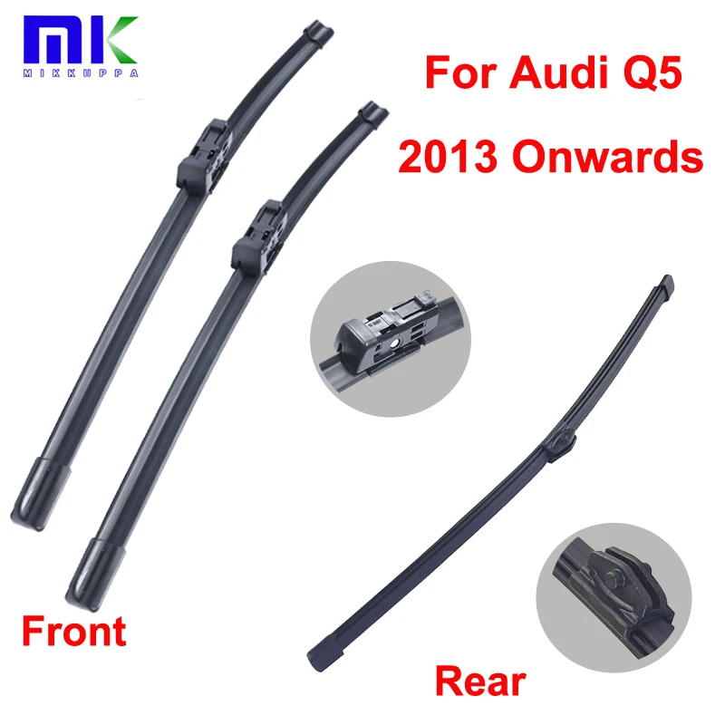 Car Wiper Blades For Audi Q5 2013 Onwards Combo Front And Rear Silicone