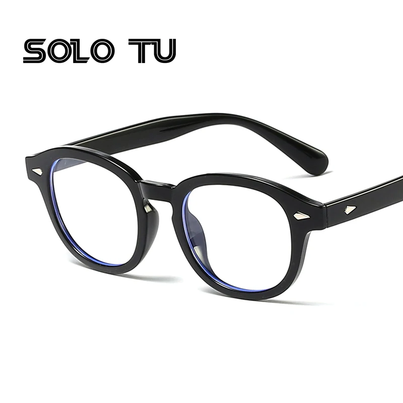 

TR90 Anti-blue Light rivet retro glasses Frames Men Women Optical Fashion game computer Computer eyeglasses