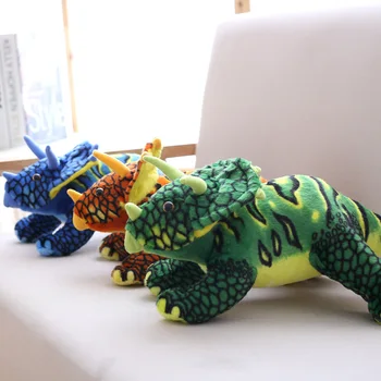 

Dinosaur plush toys cartoon Tyrannosaurus Triceratops Soft Doll Toy Animal model for children boys baby Birthday Christmas gift