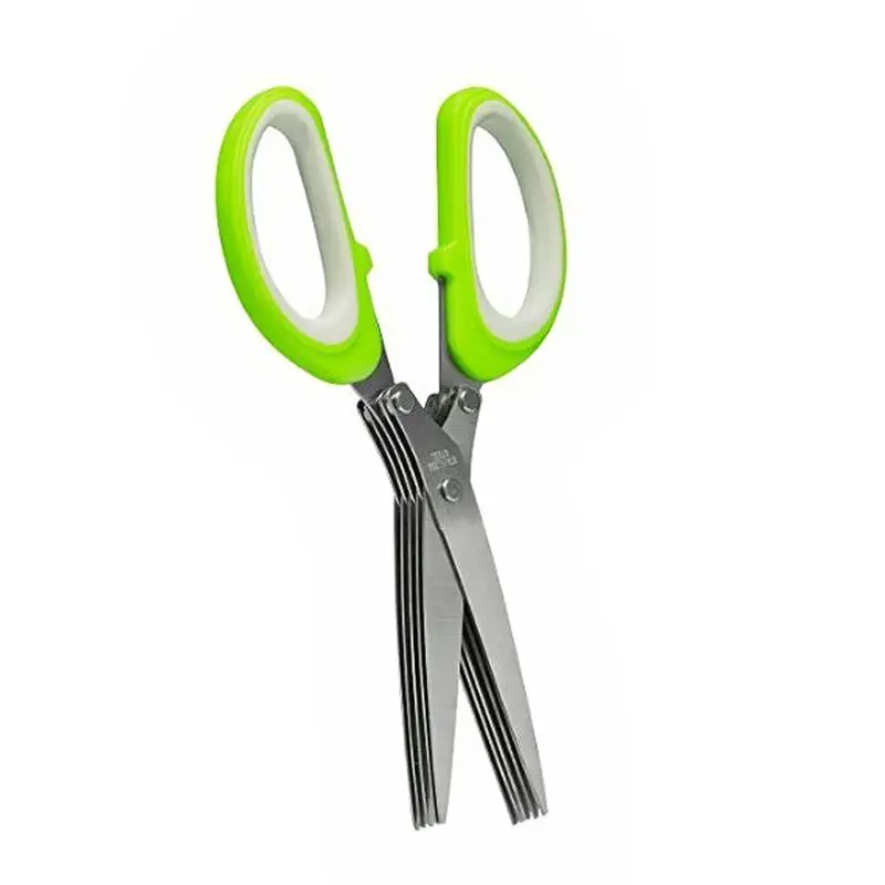 Handheld Stainless Steel Paper Shredding Scissors 5 layer Scissors