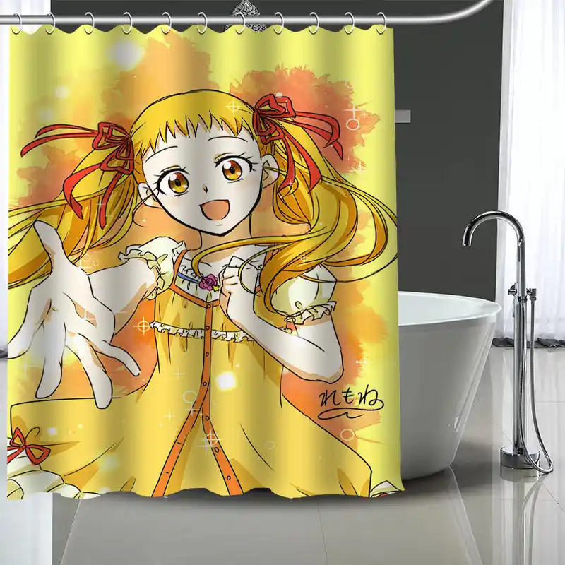 Custom Smile Precure Shower Curtain With Plastic Hooks Modern
