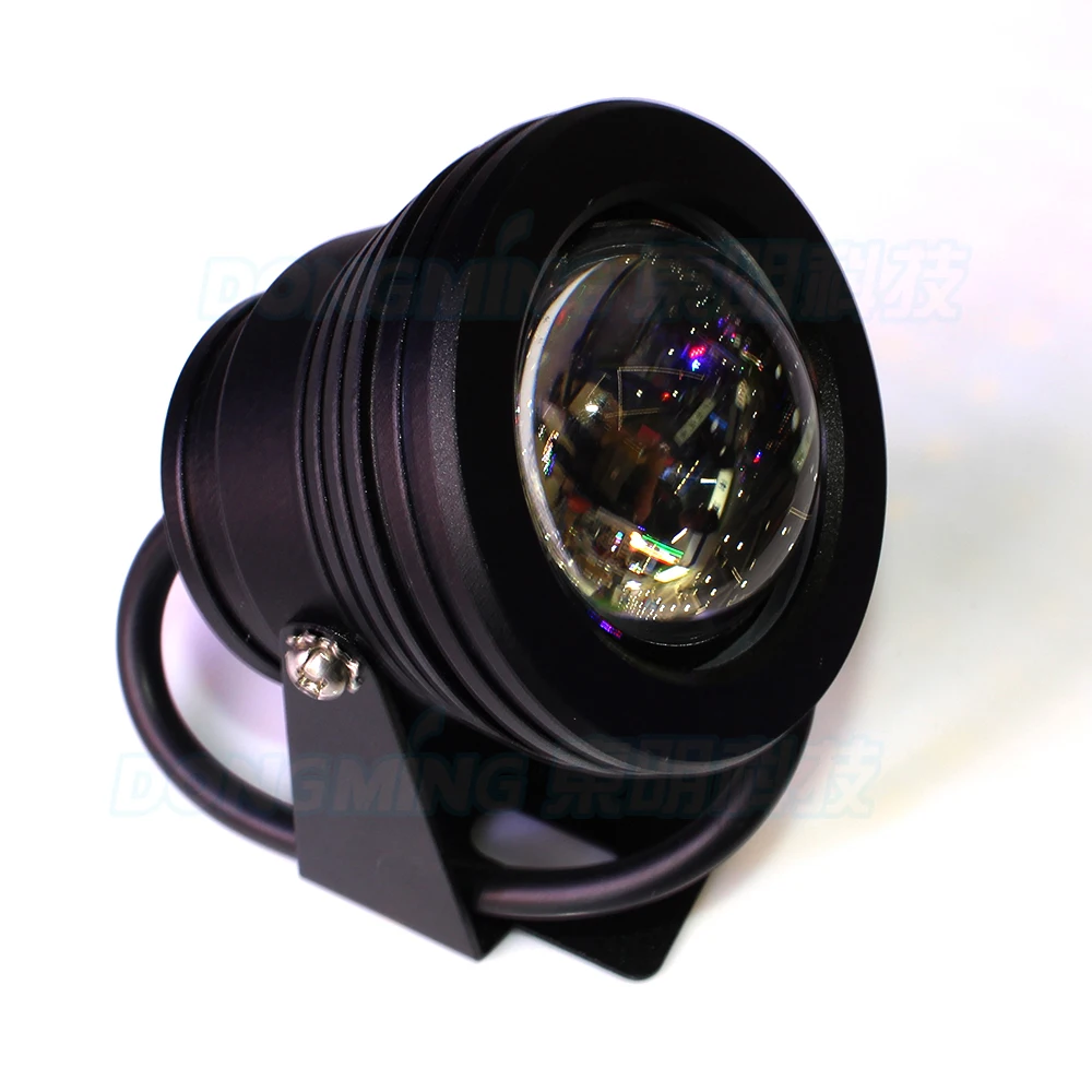 

4pcs Black cover underwater led light red blue green AC85-265V 10W pool lights convex lens underwater led lamp