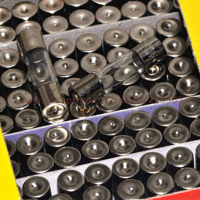 

PHISCALE 100pcs 5mm x 20mm fast blow glass fuse 15A 250V